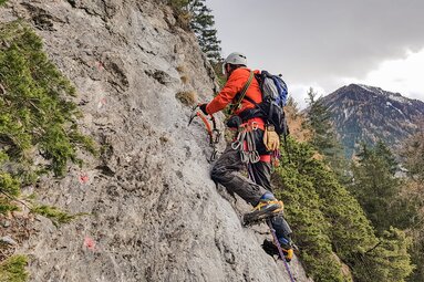 Drytooling an der Stafflacher Wand | © TVB Wipptal / Thomas Senfter
