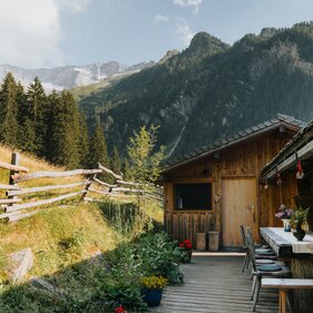 Achterterras op Helga's alm in de Wipptaler Almenherbst | © TVB Wipptal | Johannes Bitter